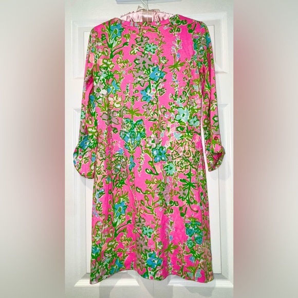 Lilly Pulitzer Palmetto Dress Small Flamingo Pink Southern Charm size XS EUC - Picture 2 of 11